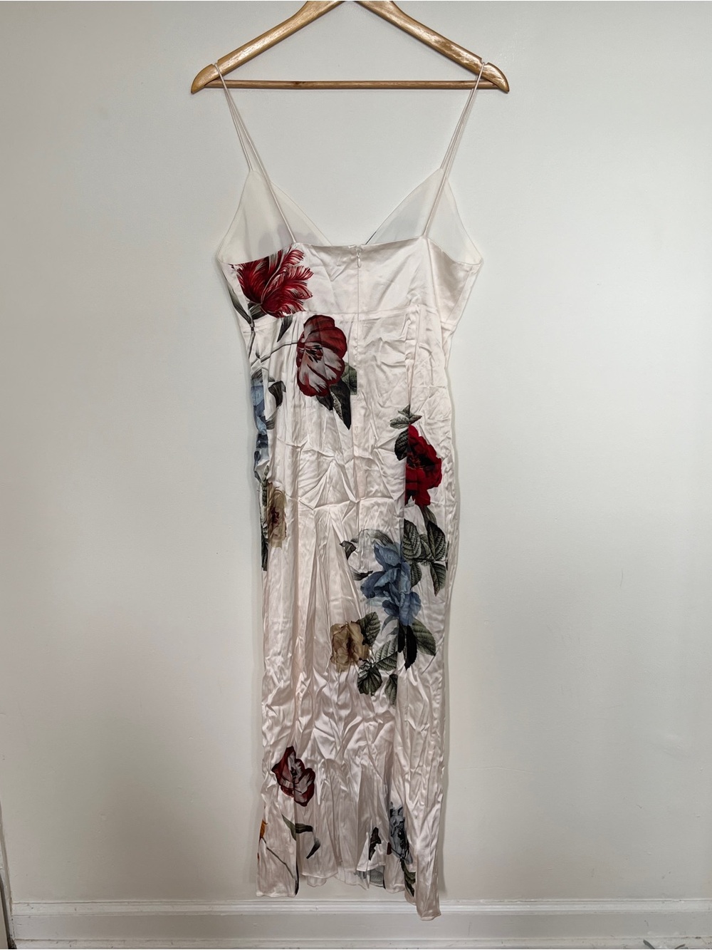 Alice + Olivia Julietta White Floral Rose Slip Dress Provence Size 6 - Picture 7 of 10